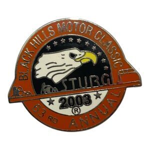 Sturgis 2013 63rd Annual Motorcycle Event Rally Pin Black Hills Motor Classic